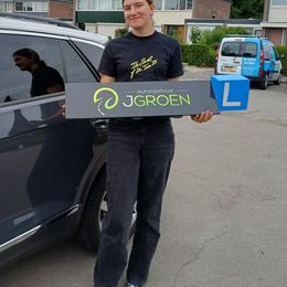 Geslaagde leerling van Autorijschool J Groen
