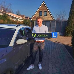 Geslaagde leerling van Autorijschool J Groen